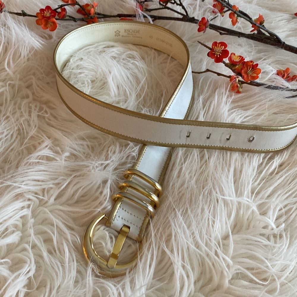 Vintage 💞ESCADA💞leather belt - Picture 10 of 12